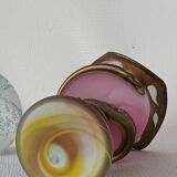 Vase pâte de verre XXème signé