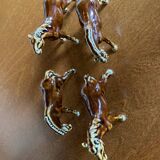Glazed ceramic horses