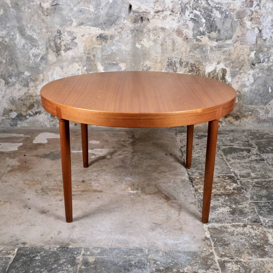 Extendable teak table, Harry Ostergaard for Randers Mobelfabrik, 1960s