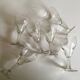 series of 6 walk glasses from bistro counter 50s