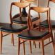 Set of 6 Vintage Scandinavian Teak Chairs – 1960s