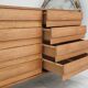U-453 dub chest of drawers by Jiri Jiroutek for Interier Praha 1960