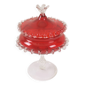 Drageoir vintage rouge "verre de murano"