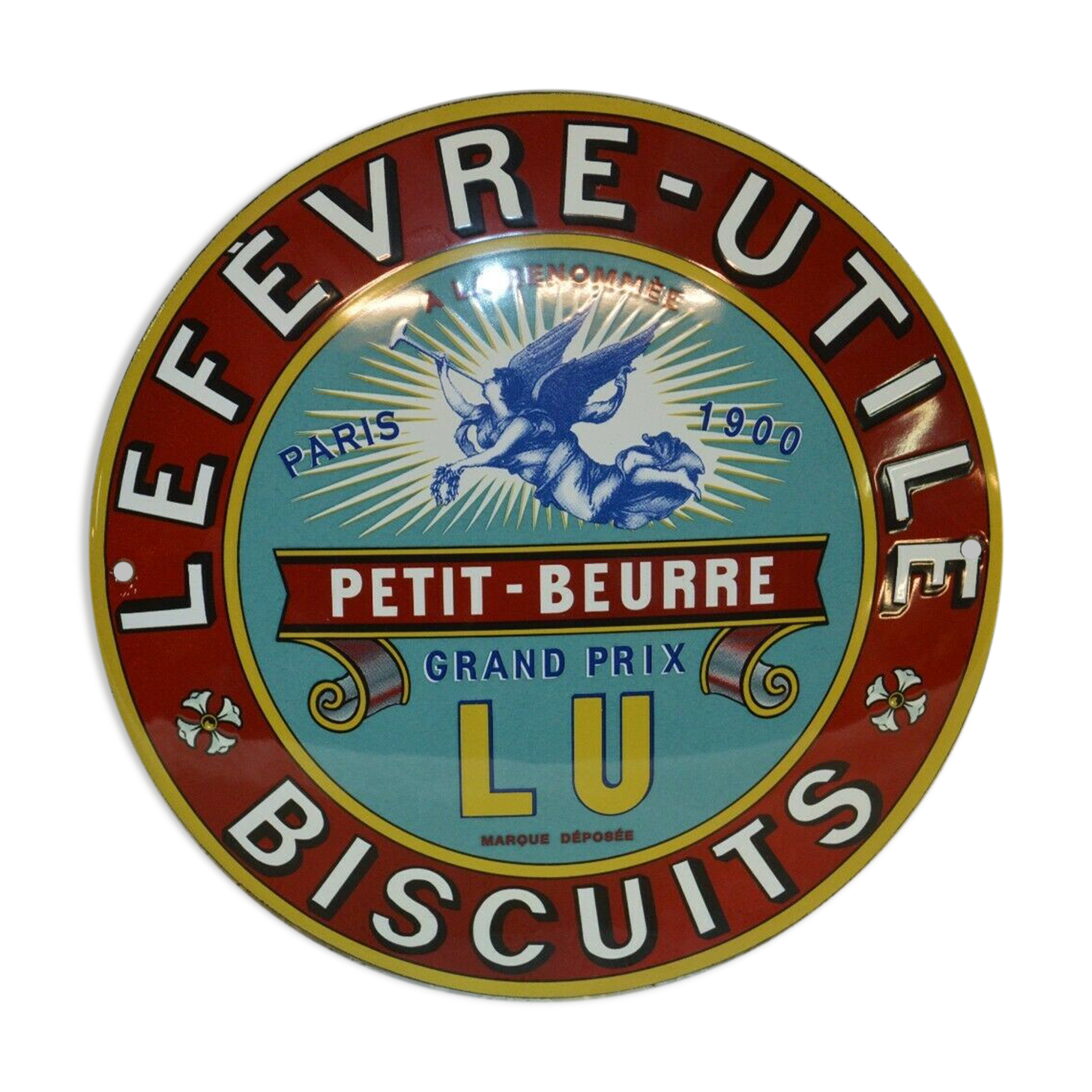 Enamelled plate "little butter lu"