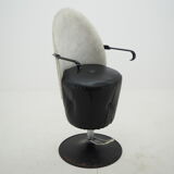 Midcentury adjustable hairdresser swivel armchair, 1970