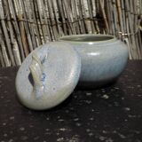 Blue ceramic box