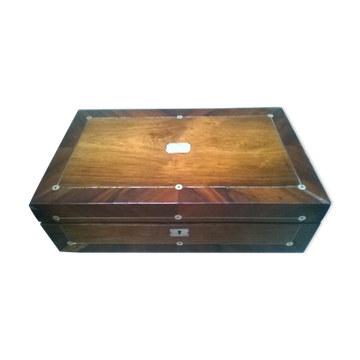 Ancient mahogany writing