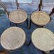 Set of 4 bistro chairs bois courbé type viennois mismatched