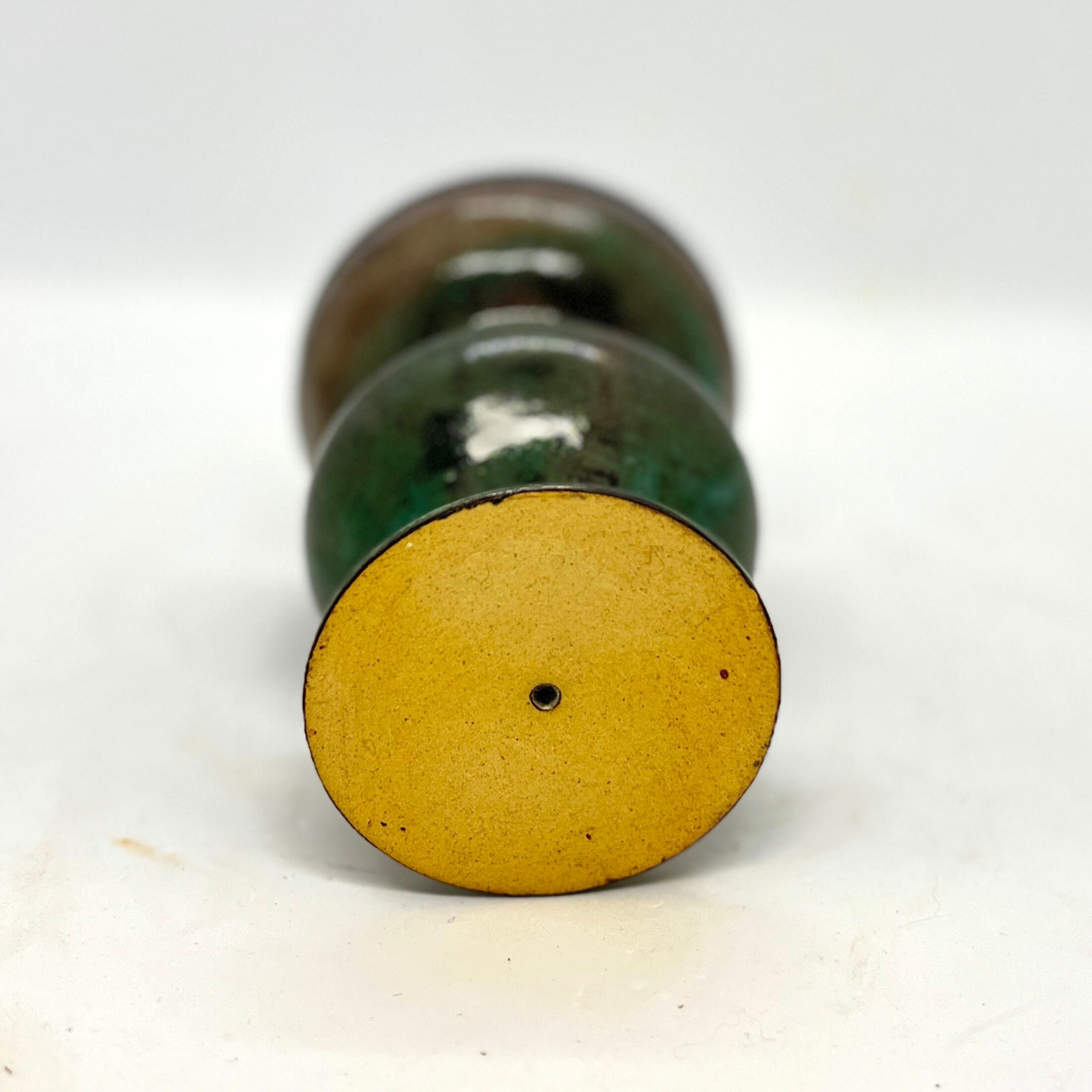 Candlestick made of glazed stoneware, Sweden, second half of the 20th century.