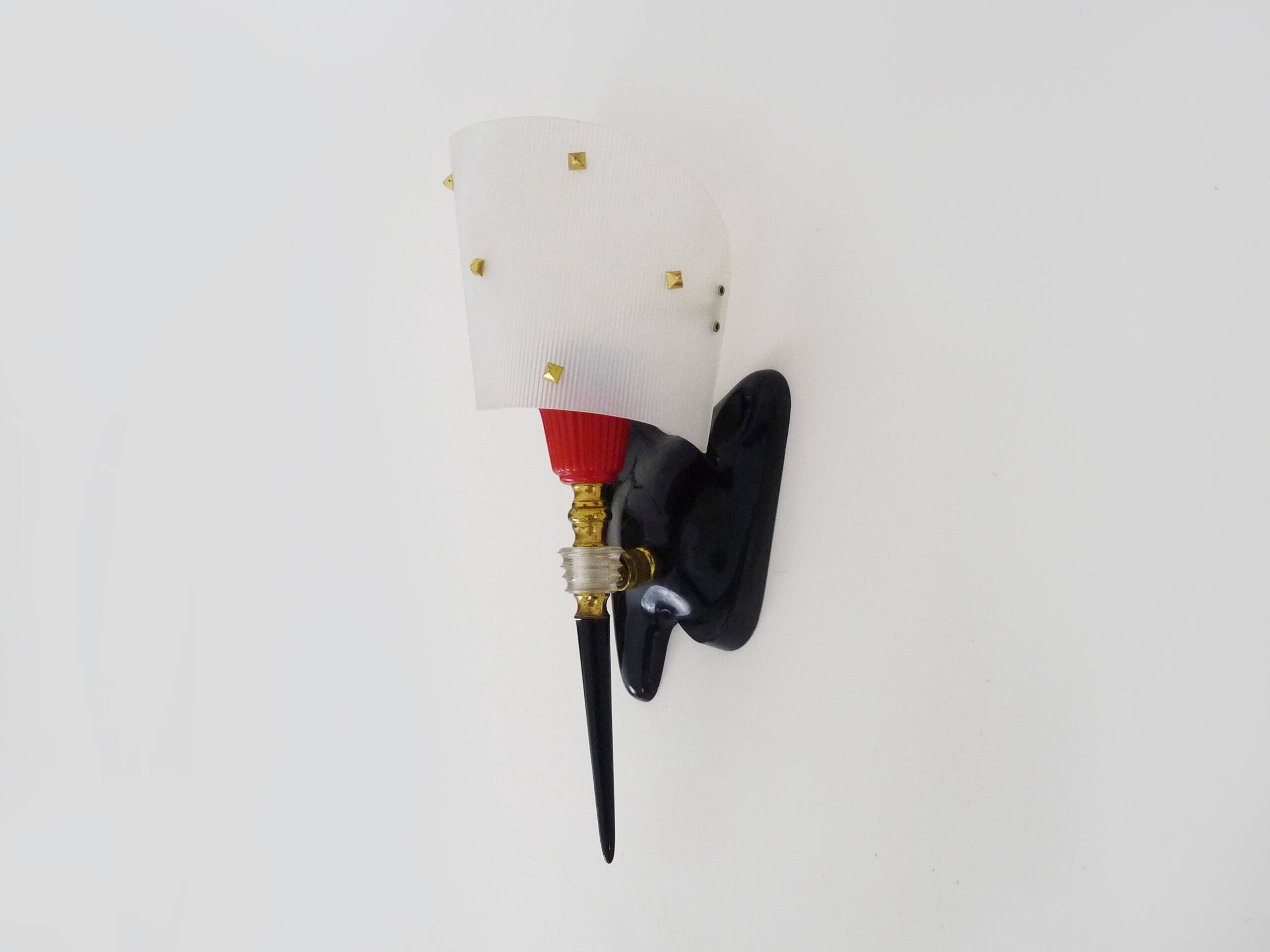 Vintage Rockabilly Wall Light Guariche Style Circa. Retro 1950