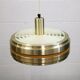 Golden vintage brass lamp: 1970s Scandinavian Mid-Century Modern