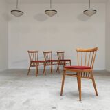 Lot de 4 chaises par Antonin Suman pour Tatra Nabytok Pravenec Année 60