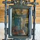 Old Napoleon III photo frame blackened hardened wood