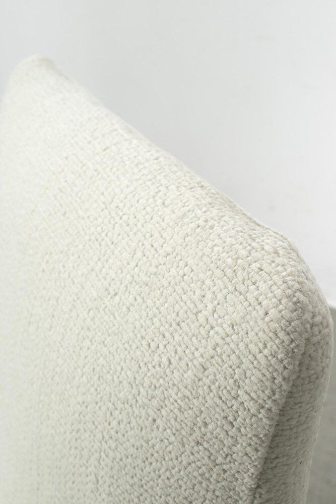 Vintage White Upholstered Armchair