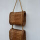 Suspended wicker rattan servant from the 1960s.