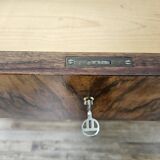 Art Decò chest of drawers from the 1940s in mahogany and briar