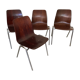 Set of 4 vintage chairs Pagholz West Germany