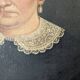 Antique painting vintage portrait bohemian countryside decoration oil on canvas