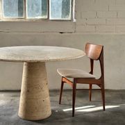 Table à manger en travertin Up & Up, Italie, années 1970