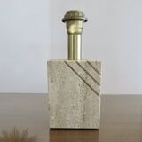 Travertine lamp "Cerri Nestore" 1970, Italy