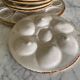 Set of 6 plates and 1 large oyster dish. Saint Clément.