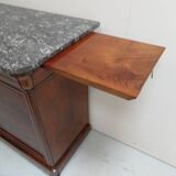 Antique mahogany sideboard with marble top