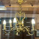 6-light bronze chandelier