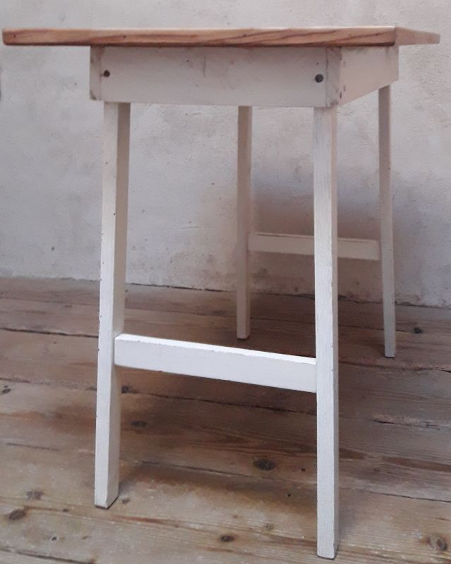 Side table 90,8x50,8cm vintage compass legs