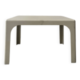 Prisunic coffee table in off-white fiberglass, 1970s design