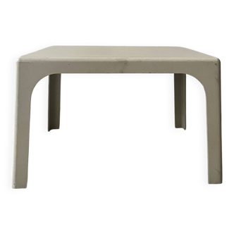 Prisunic coffee table in off-white fiberglass, 1970s design