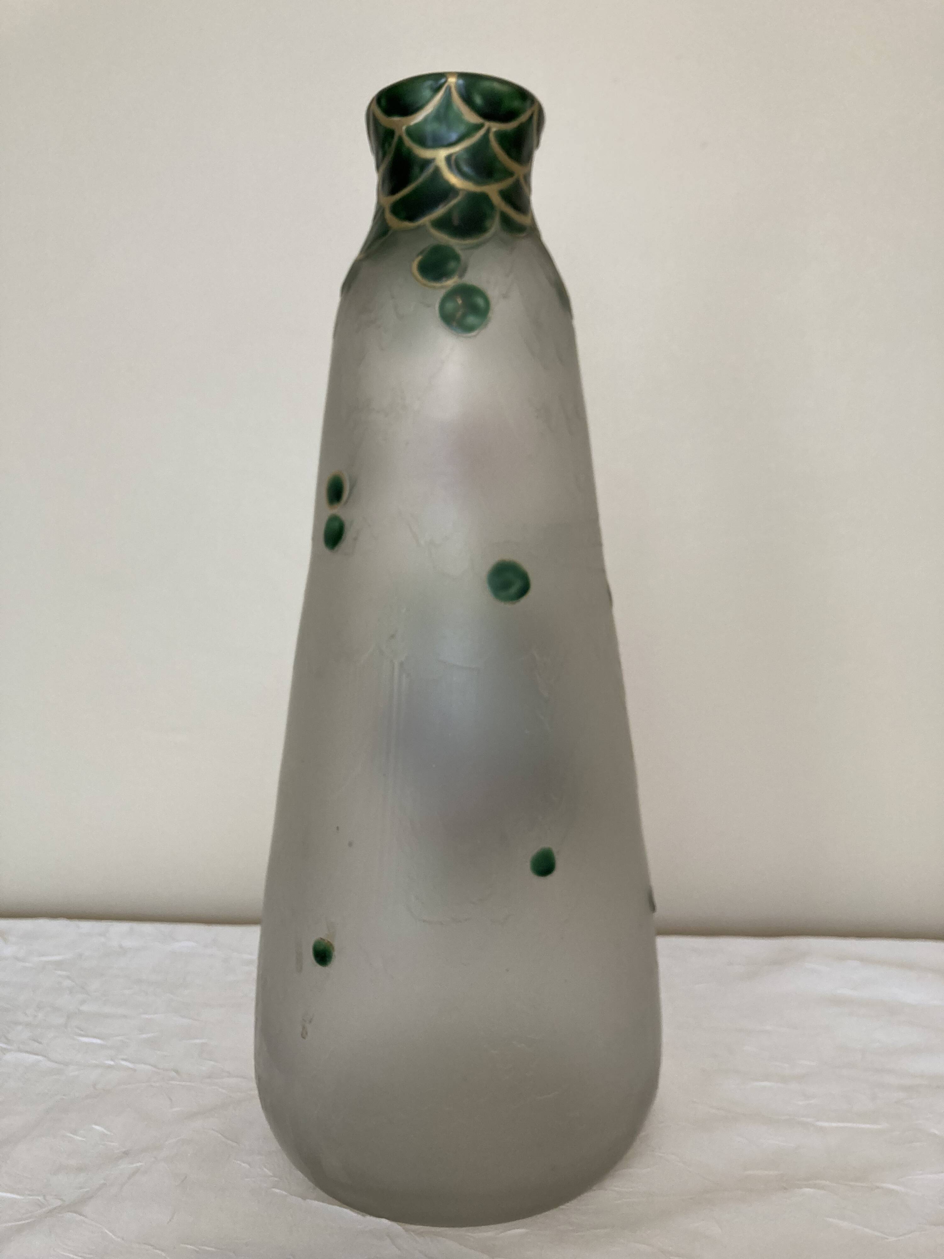 LEGRAS, Vase Art Nouveau fin XIXe