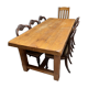 Solid wood farmhouse table