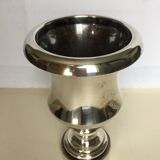 Christian Dior silver metal vase