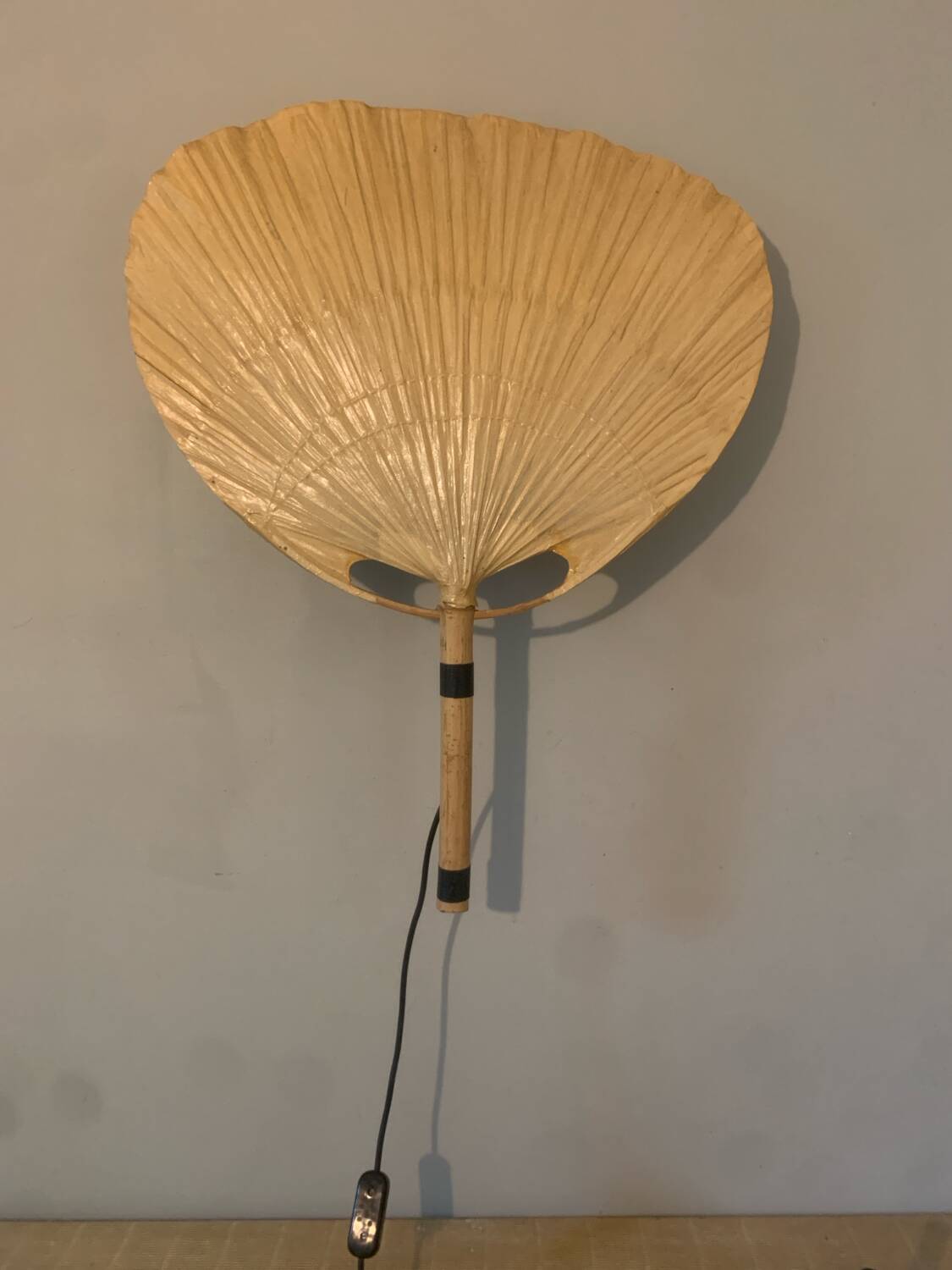 Uchiwa wall light pair by Ingo Maurer