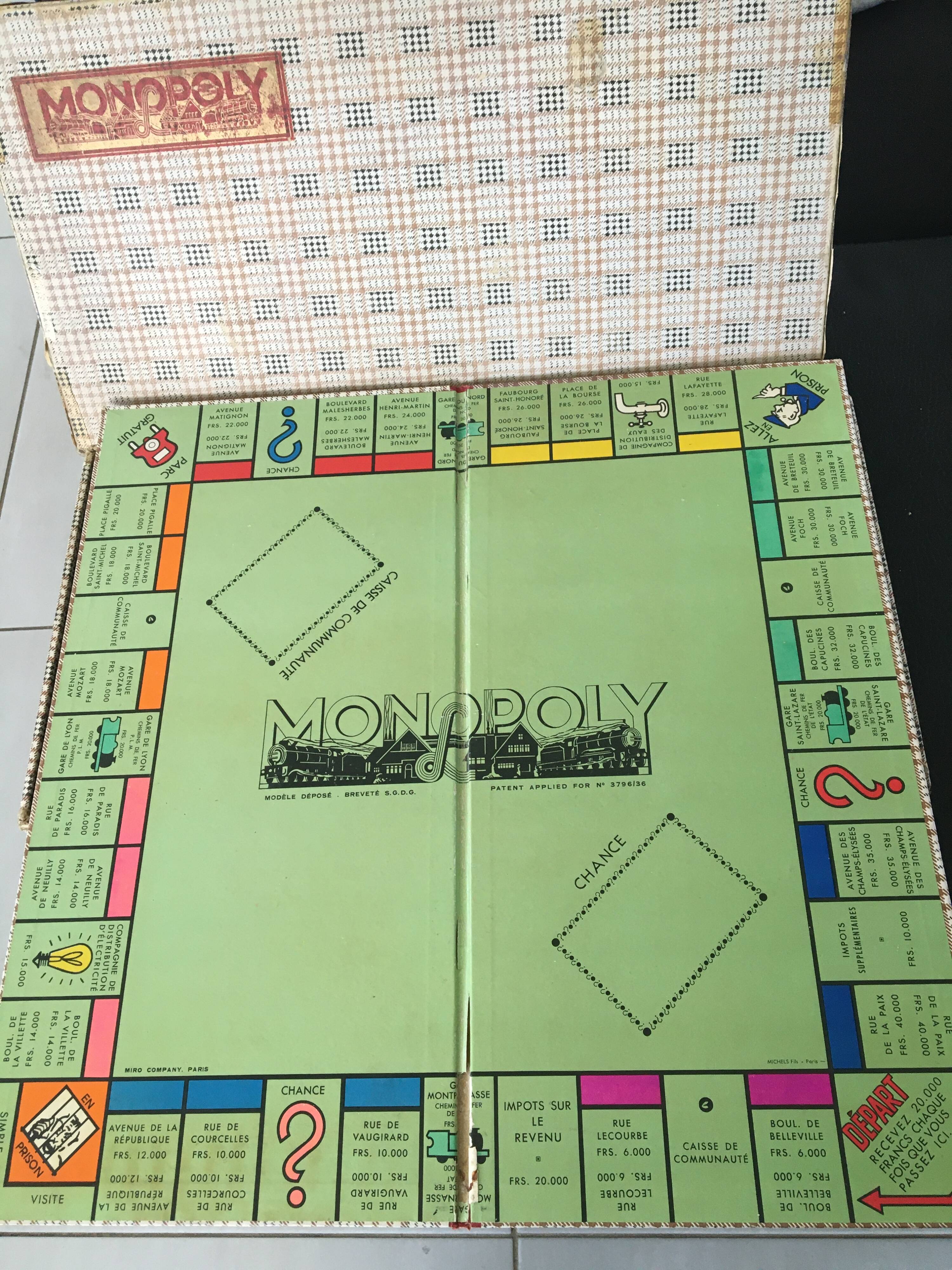 vintage monopoly