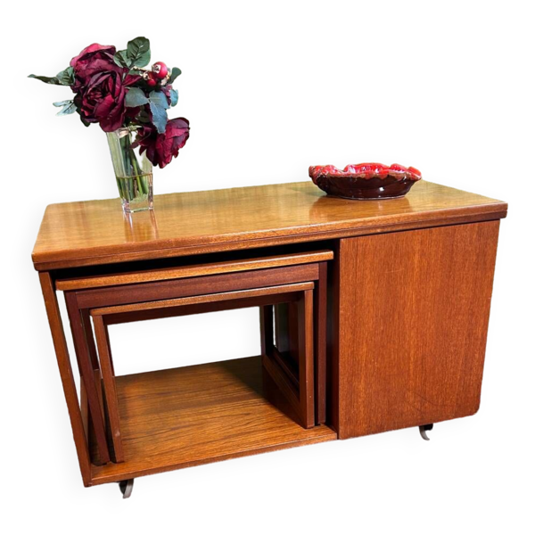 Table basse vintage rétro vintage en teck McIntosh 1960