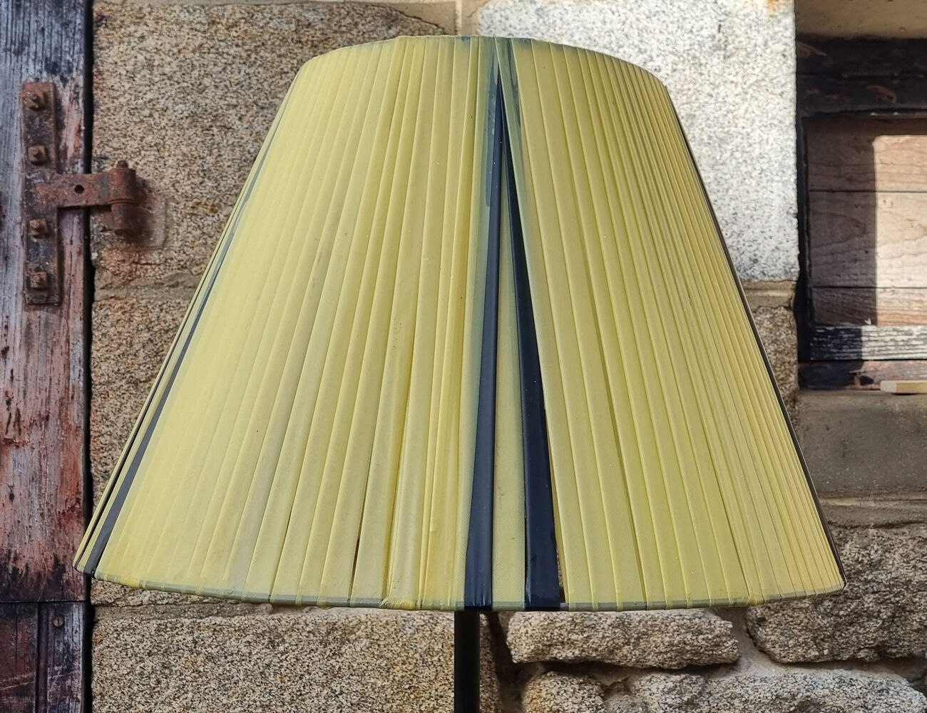 Tripod floor lamp, shelf and plant holder, vintage, 50s