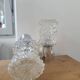 Pair of 1970s crystal wall lights