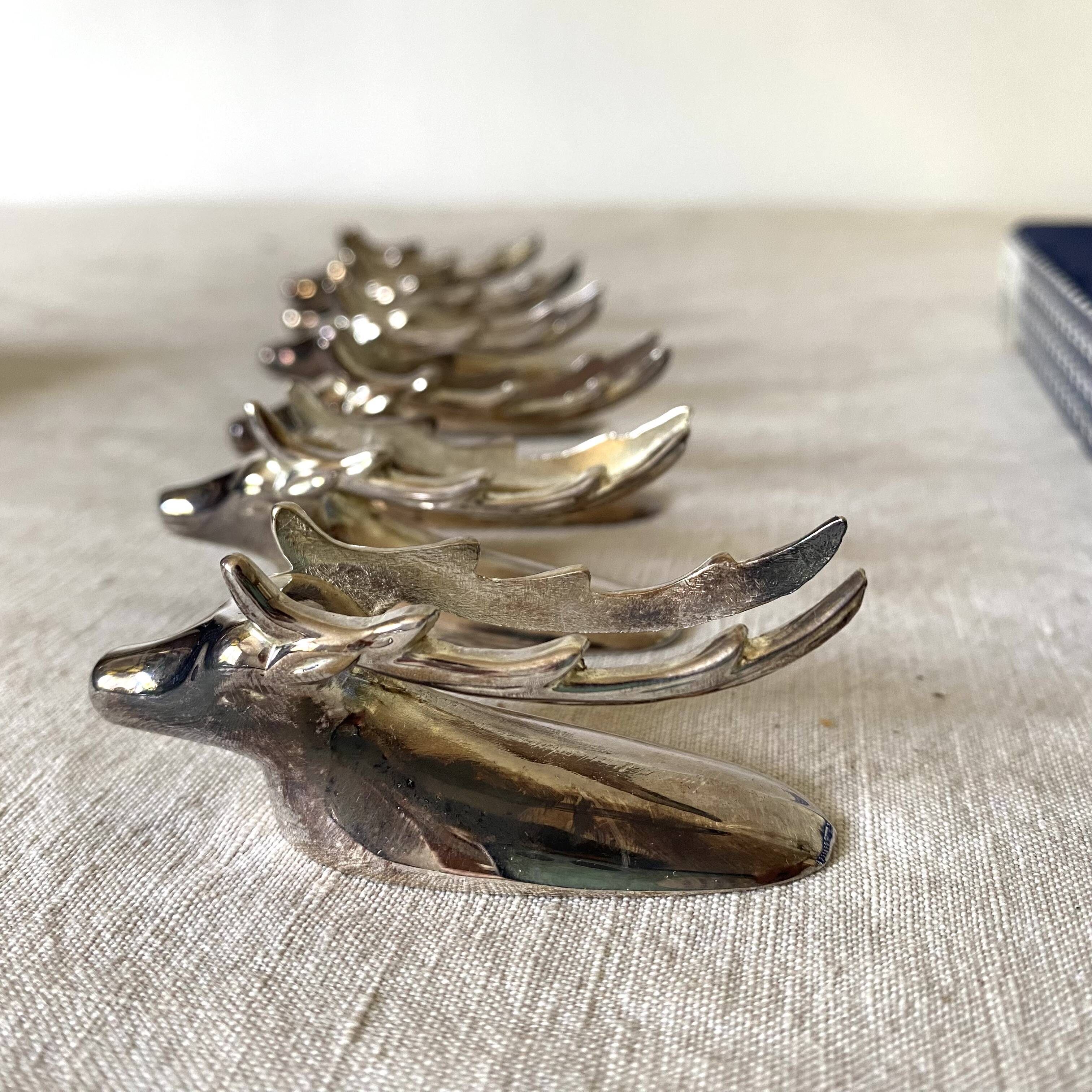 Vintage deer head knife holders