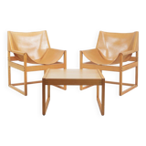 Set of armchairs and coffee table by Rainer Schell for Franz Schlapp, 1960s