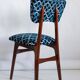 Chaise Butterfly Mid-Century en Velours Scarabeo Bleu et Bois Foncé, Europe, 1960