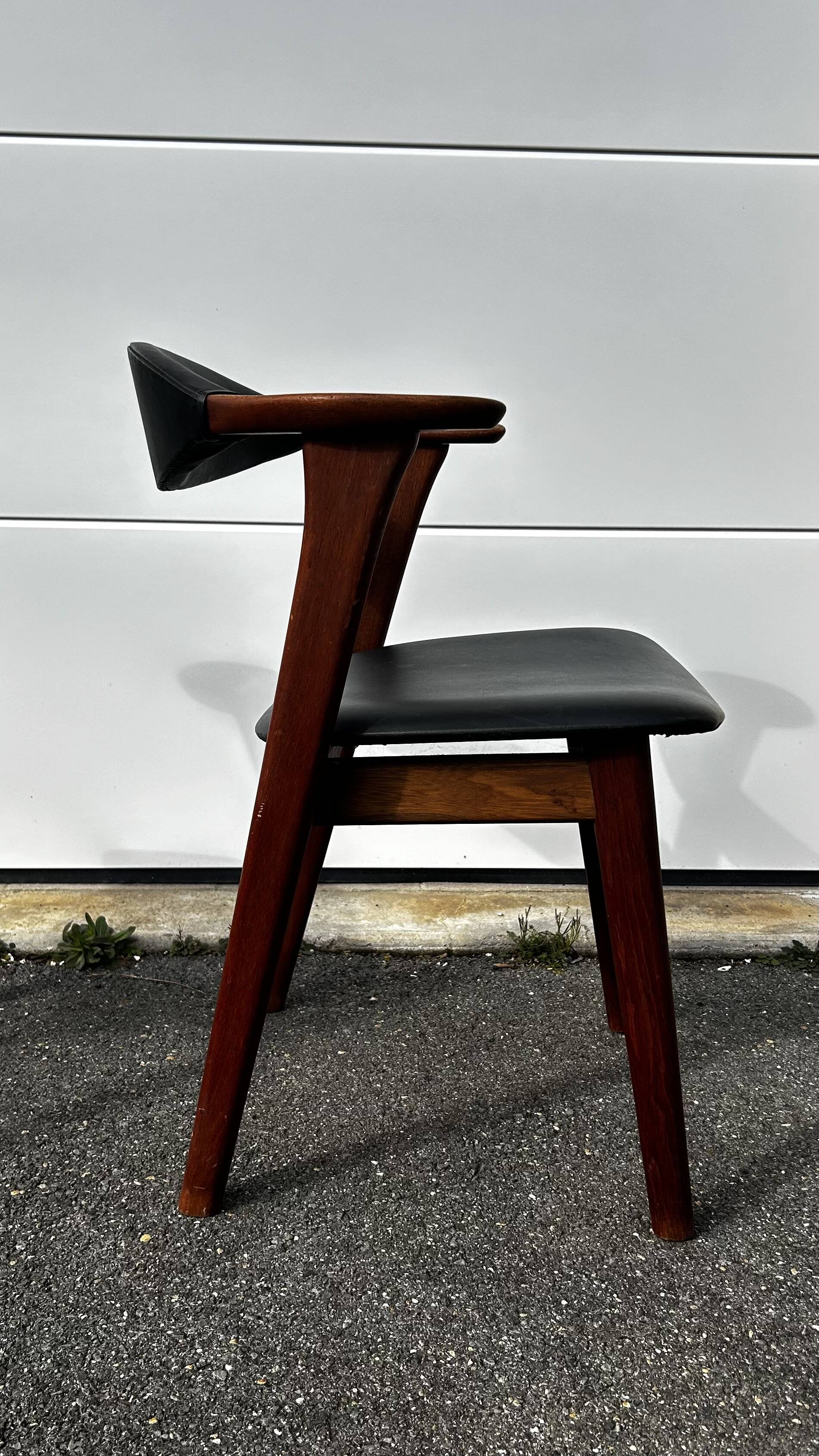 Pair of Danish teak armchairs by Erik Kirkegaard, 1950s
