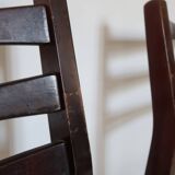 6 Scandinavian chairs skaï white