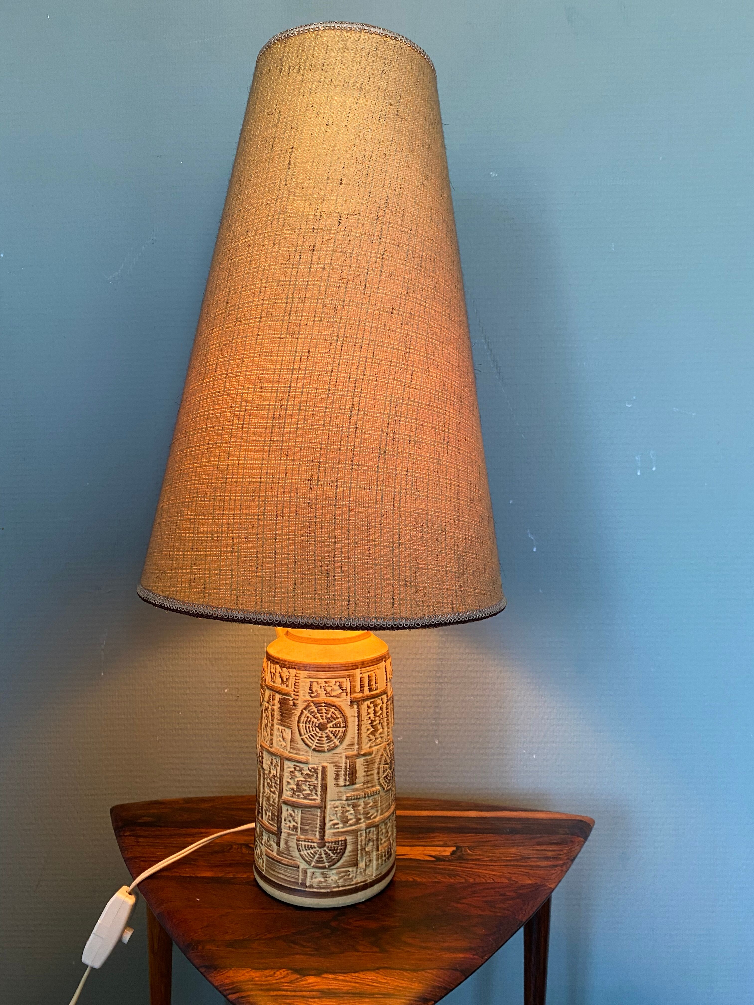 Mid-Century Scandinavian Bava Ceramic Lamp in Modern Style, 1960s