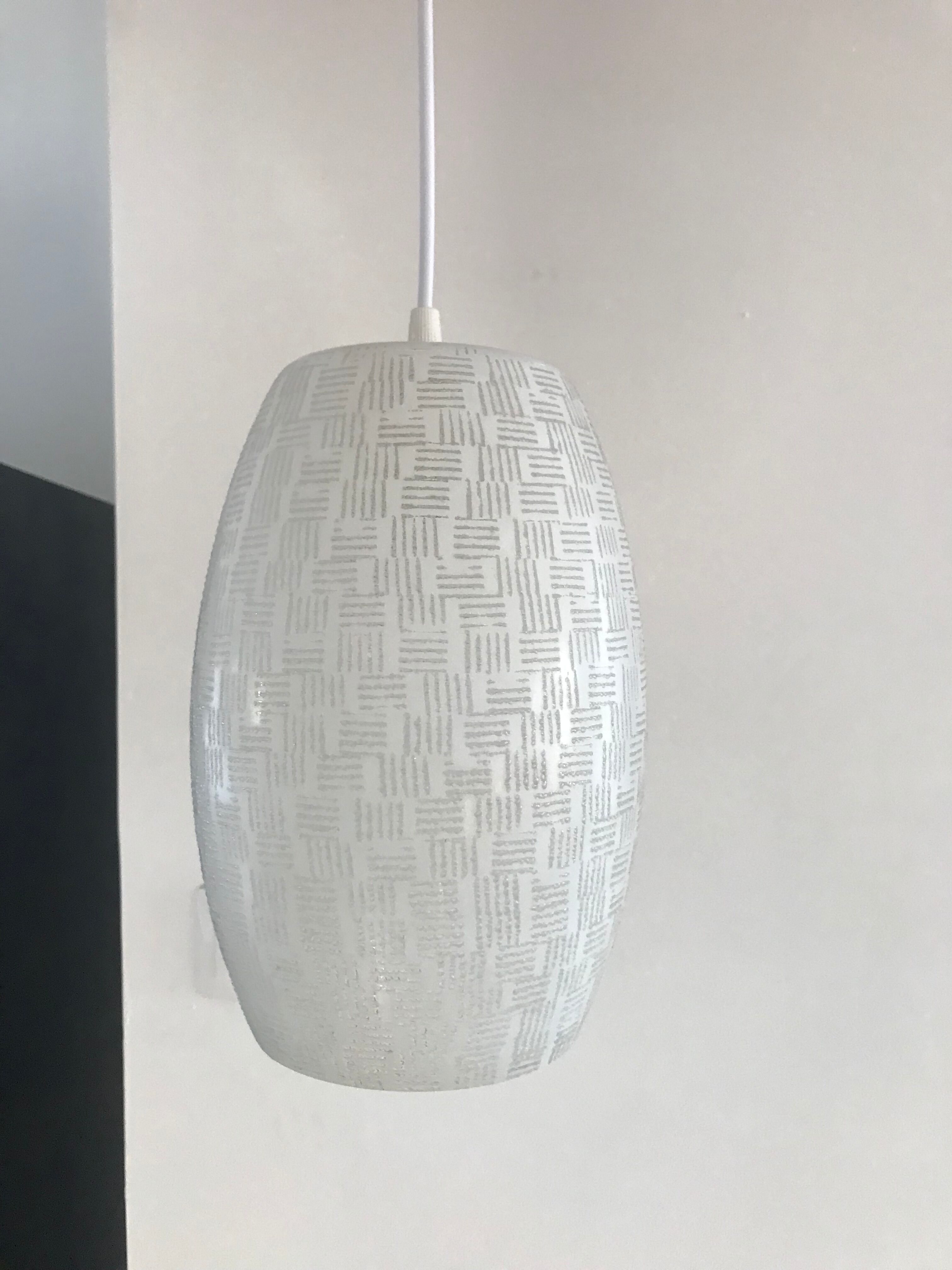 Opaline chandelier from the 70s