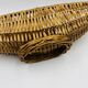 Vintage elongated wicker basket
