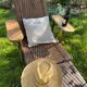 Transat chaise longue rotin