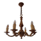 Lustre Louis XVI en bronze 6 branches