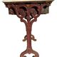 Antique French bistro table in cast iron and marble, 1900s.