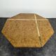 Burr walnut table by Jean Claude Mahey